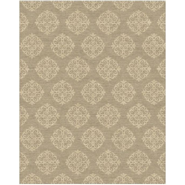 Empire Scroll Rug- Ivory Tonal