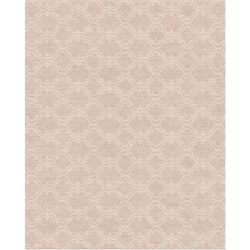 Scroll Tile Contemporary Rug- Mauve