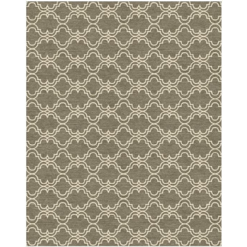 Scroll Tile Custom Rug - Silver