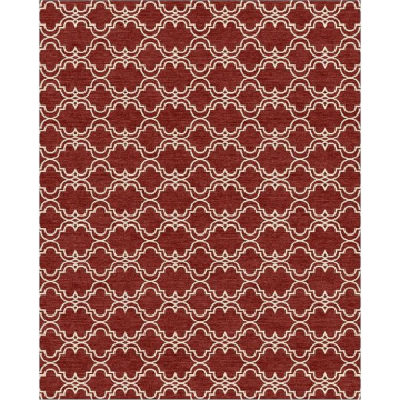 Scroll Tile Custom Rug - Sumac