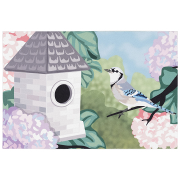 Liora Manne Illusions Blue Jay Indoor/Outdoor Mat Spring 19.5"x29.5"