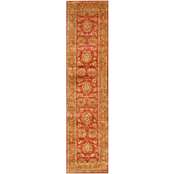 Ziegler Ala Oushak Persian Rust Hand-Knotted Wool Runner Rug 2'6" x 11'