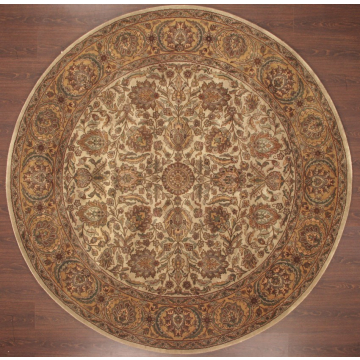 ABC Classic Agra Beige Gold Wool Rug 10430  8' x 8'