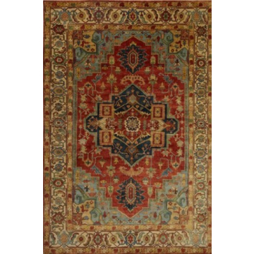  Gracelyn Persian Hand Knotted Red Rug 10971