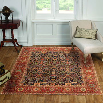  Richmond Persian Hand Knotted Navy Rug 10972