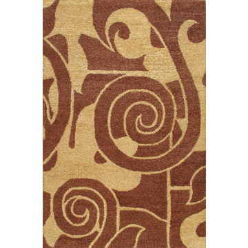 ABC Keno Swoop Far Brown Rug 5'x8'