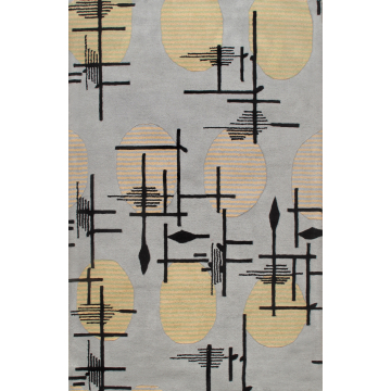 ABC Tuscan Trenton Gray Wool Rug 5'x8'