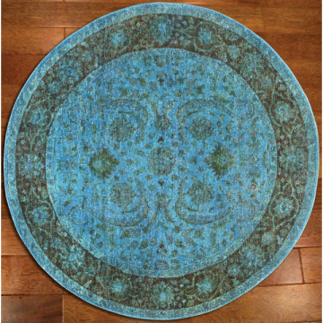 ABC Aqua Breeze Overdyed Rug 12227 6'x6'