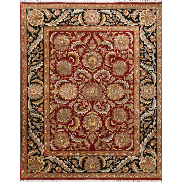 ABC Agra Floral Hand Knotted Wool Rug 8' x 10'