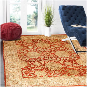 ABC Traditional Beige Varsari Wool Rug 8' x 10'