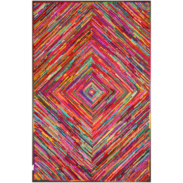 ABC Diamond   Handmade Recycled  Chindi  Rug  150x240