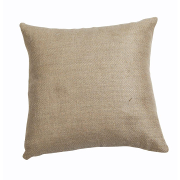 Metallic Linen Solid Square Pillow Cover 22" Beige