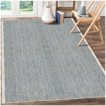 Custom Dino Modern Geometric Gray Hand Woven Flatweave  Wool Rug 63005