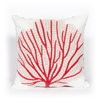 Liora Manne Visions III Coral Fan Indoor/Outdoor Pillow