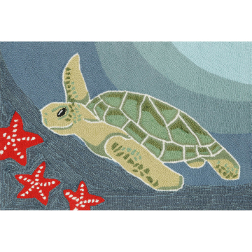 Liora Manne Frontporch Sea Turtle Indoor/Outdoor Rug