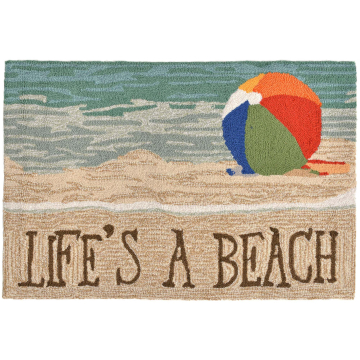 Liora Manne Frontporch Life'S A Beach Indoor/Outdoor Rug