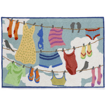Liora Manne Frontporch Clothes Line Indoor/Outdoor Rug