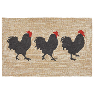 Liora Manne Frontporch Roosters Indoor/Outdoor Rug