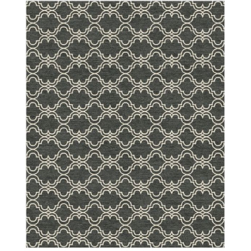Scroll Tile Custom Rug - Charcoal  