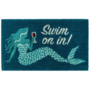 Liora Manne Natura Swim On In Outdoor Mat Ocean 18"x30"