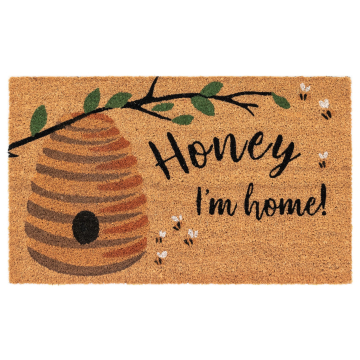 Liora Manne Natura Honey I'M Home Outdoor Mat Natural 18"x30"